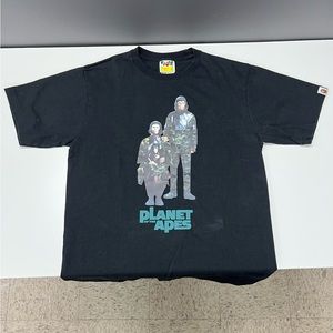 Vintage Bape x Planet Of The Apes Single Stitch Medium Tee - Made In Japan Rare